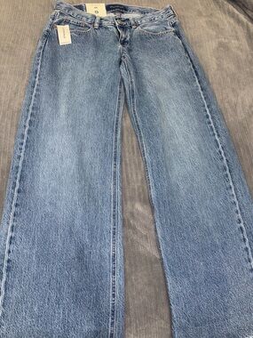 Aeropostale Light Blue Wide Leg Jeans